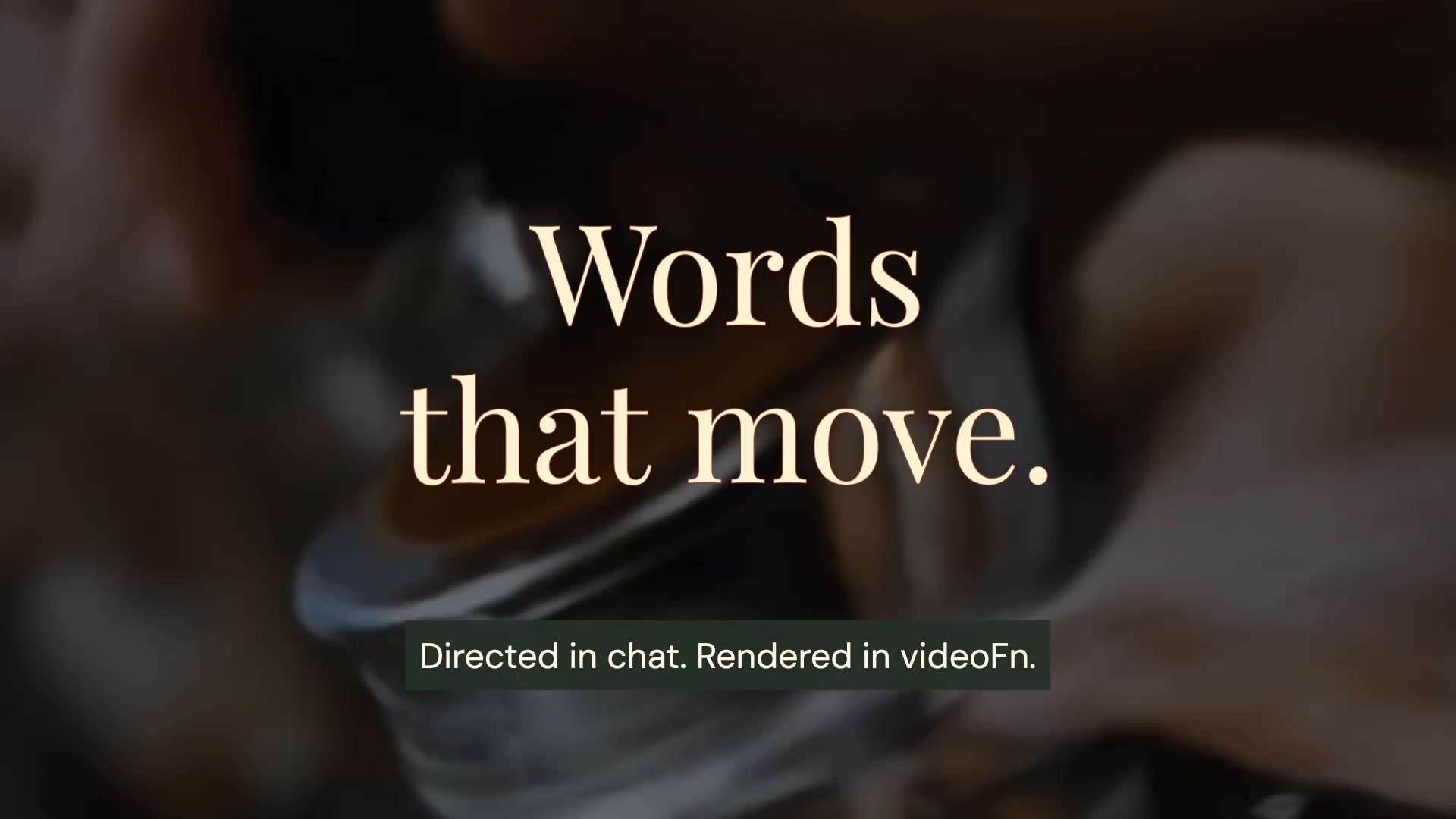 Edit video with Claude example made in videoFn
